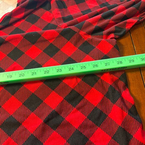 Croft & Barrow Red and Black Plaid Sleepshirt Size 3X - Picture 3 of 5